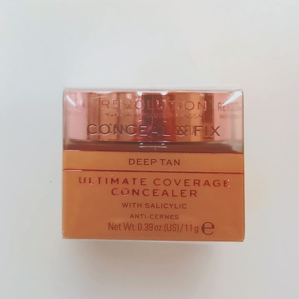Revolution London Makeup Conceal & Fix Ultimate Coverage Concealer Deep Tan